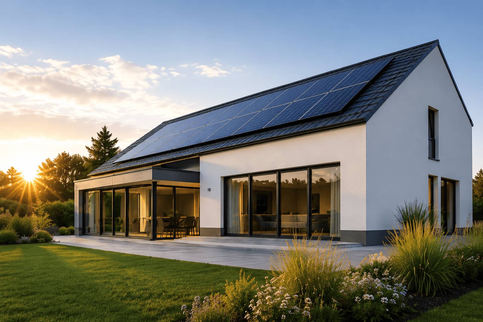 Production d'électricité grâce à l'énergie solaire