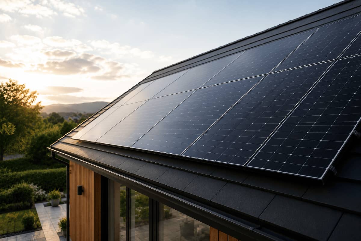 Installation de panneaux photovoltaïques sur toiture résidentielle